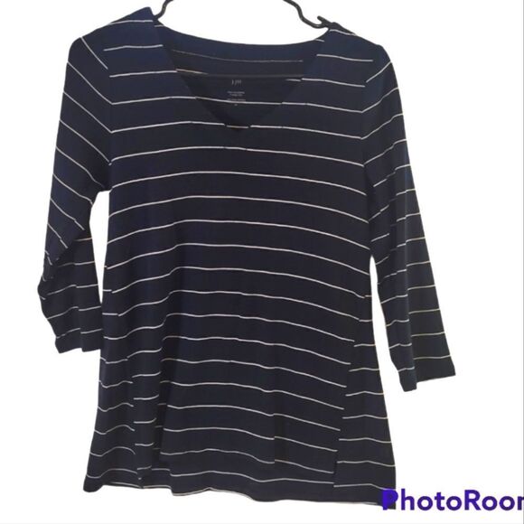 J. Jill Women's V-Neck Blouse Shirt Top, Size XS - Picture 1 of 4